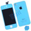 iPhone 4 LCD + Touch Screen + Frame Assembly + Home Button & Back Cover - Γαλάζιο