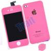 iPhone 4 LCD + Touch Screen + Frame Assembly + Home Button & Back Cover - Ροζ iPhone 4 LCD + Touch Screen + Frame Assembly + Home Button & Back Cover - Ροζ