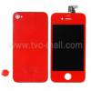 iPhone 4 LCD + Touch Screen + Frame Assembly + Home Button & Back Cover - Κόκκινο