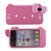 iPhone 4G / 4S Θήκη σιλικόνης Hello Kitty New With Bow με κουμπί home Ρόζ OEM iPhone 4G / 4S Θήκη σιλικόνης Hello Kitty New With Bow με κουμπί home Ρόζ OEM
