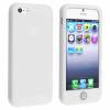 iPhone 5 Silicone Case with home button - White