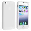 iPhone 5 Silicone Case with home button - White iPhone 5 Silicone Case with home button - White