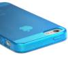 iPhone 5 θήκη Smooth Finish TPU Case Διάφανη Μπλέ