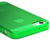 iPhone 5 θήκη Smooth Finish TPU Case Διάφανη Πράσινη