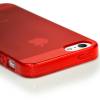 iPhone 5 θήκη Smooth Finish TPU Case Διάφανη Κόκκινη iPhone 5 θήκη Smooth Finish TPU Case Διάφανη Κόκκινη