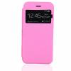 Apple iPhone 6 4,7" - Leather Case Stand With Window Pink (OEM)