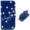 Apple iPhone 6 Plus 5.5" - Leather Stand Wallet Case Blue With Flowers (OEM)