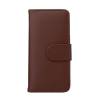 Apple iPhone 6 4,7" - Leather Wallet  Case  Brown (OEM)