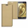 Samsung Galaxy J3 (2017) J330 - Θήκη Magnetic Flip Case Wallet Gold (OEM)