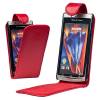 Sony Ericsson Xperia Arc X12 / Arc S Leather Flip Case - Red Sony Ericsson Xperia Arc X12 / Arc S Leather Flip Case - Red