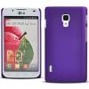LG Optimus L7 II P710 Hard Shell Matte Snap On Cover Case Purple OEM