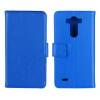 LG G3 S D722 (G3 MINI) - Leather Wallet Stand Case Blue (OEM)