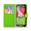 LG G3 S D722 (G3 MINI) - Leather Wallet Stand Case Green (OEM)