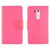 LG G3 S D722 (G3 MINI) - Leather Wallet Stand Case Pink (OEM)