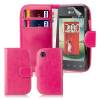 LG L40 D160 - Leather Wallet Case Magenta (OEM)