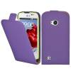 LG L50 D213N -  Leather Flip Case Purple (OEM)