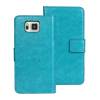 LG L80 D373  -Leather Wallet Stand Case  Light Blue ()