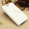 LG L90 D405/D410 - Leather Wallet Stand Case White (OEM)