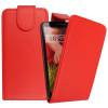 LG G2 Mini (D620) - Leather Flip Case  Red ()
