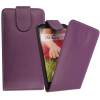LG G2 Mini (D620) - Leather Flip Case  Purple ()