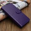 LG Nexus 5 D820 / D821 - Leather Wallet Stand Case Purple (OEM)