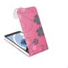 Nokia Lumia 520/525  Leather Flip Case Pink With Flowers (OEM)