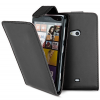 Nokia Lumia 625 Δερμάτινη Θήκη Flip Μαύρο (OEM)