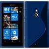 Clear Blue Soft Crystal TPU Gel Case for Nokia Lumia 800 ()