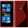 Red Soft Crystal TPU Gel Case for Nokia Lumia 800 ()