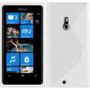 White Soft Crystal TPU Gel Case for Nokia Lumia 800 ()