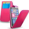 Nokia Lumia 830 Leather Flip Case Pink (OEM)