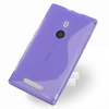 Nokia Lumia 925 Θήκη Σιλικόνης S-Line Μώβ OEM