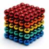 Χρωματιστοί μαγνήτες 5mm 125PCS Magnetic Balls DIY Puzzle Toy - Multi-Colored (OEM)