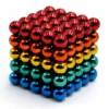   5mm 125PCS Magnetic Balls DIY Puzzle Toy - Multi-Colored (OEM)