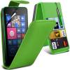 Microsoft Lumia 435 - Δερμάτινη Flip Θήκη  Πράσινο (OEM)