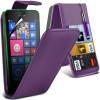 Microsoft Lumia 435 - Leather Flip  Case Purple (OEM)