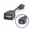 Micro USB to USB female Host Mode OTG Cable 10cm for Τablets and Mobile Phones (OEM)