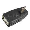 USB 2.0 A female to micro 5 pin male Extension left angled 90 degree USB2FMC5PMELA90D OEM