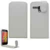 Motorola Moto G / Moto G X1032 - Leather Flip Case White (OEM)