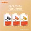 MOXOM LX-HC823PD GAN 65W FAST CHARGER with Type-C to Type-C Cable Black