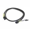CABLEXPERT PCI EXPRESS 6-PIN MALE TO 6+2 PIN MALE POWER CABLE 0,8m MESH JACKET