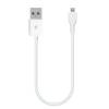 TTEC White Mini Cable 30cm Micro USB Cable