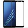 Προστατευτικό οθόνης 9H Tempered Glass Full Face για Samsung Galaxy A8 (2018) Black (oem)