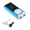 Mini USB Clip LCD Screen MP3 Music Player Support 16GB Micro SD Blue (oem)