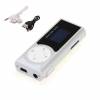 Mini USB Clip LCD Screen MP3 Music Player Support 16GB Micro SD White (oem)