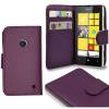 Nokia Lumia 520/525 - Leather Wallet Case Purple (ΟΕΜ)