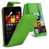 Microsoft Lumia 535 - Leather Flip Case Green (OEM)