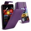 Microsoft Lumia 535 - Leather Flip Case Purple (OEM)