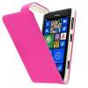 Nokia Lumia 730/735 Δερμάτινη Θήκη flip Ροζ (OEM)