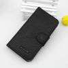 Leather Wallet/Case for Alcatel One Touch Idol (OT-6030D) Black (OEM)